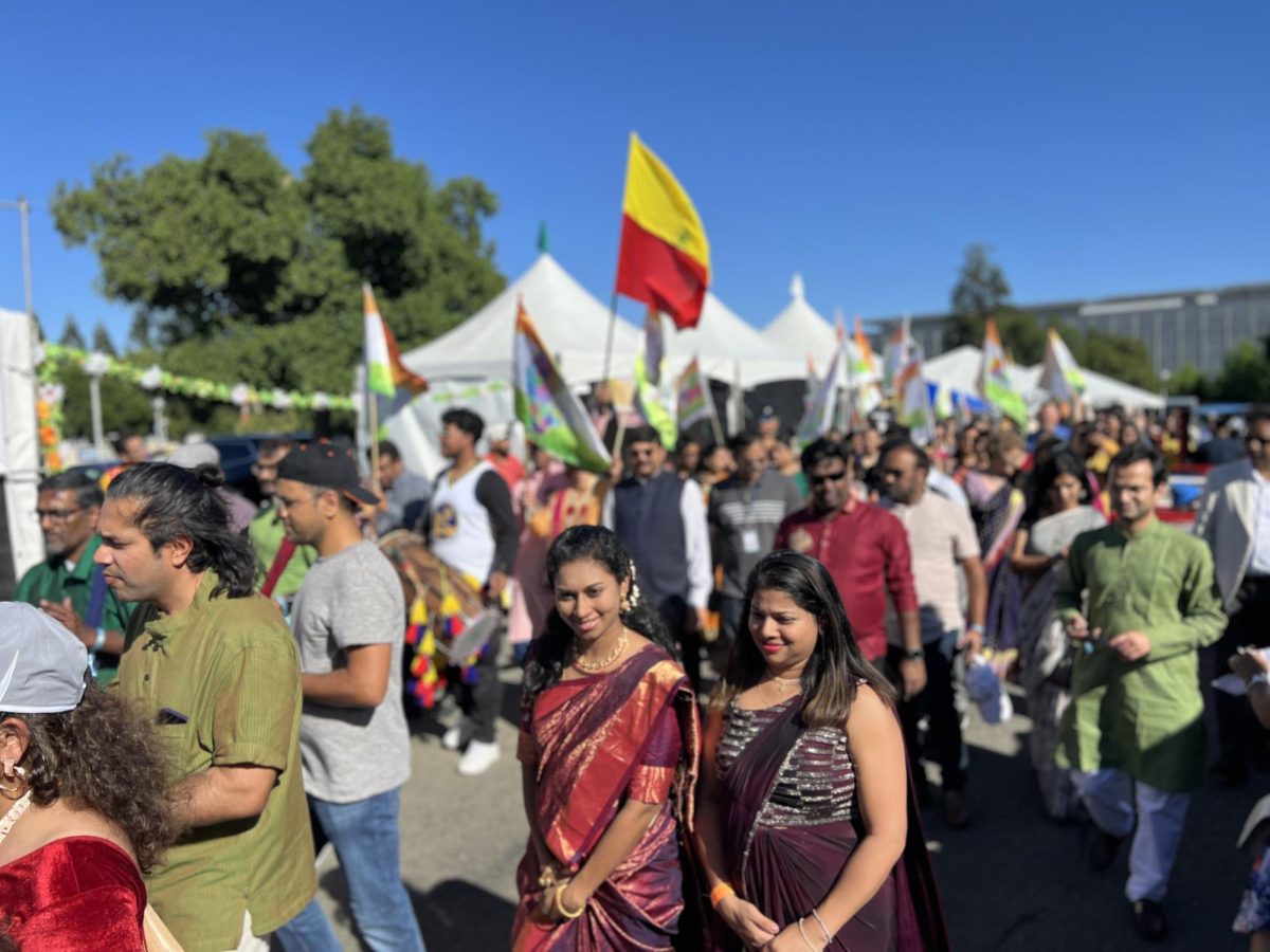 A vibrant walking parade, complete with flags and drums, showcased the rich cultural diversity of all Indian states, adding a lively and colorful highlight to the Maya Bazaar.