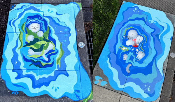 Painted along the streets of Dublin, storm drain art is one of the many ways the city is making an effort to promote water conservation.