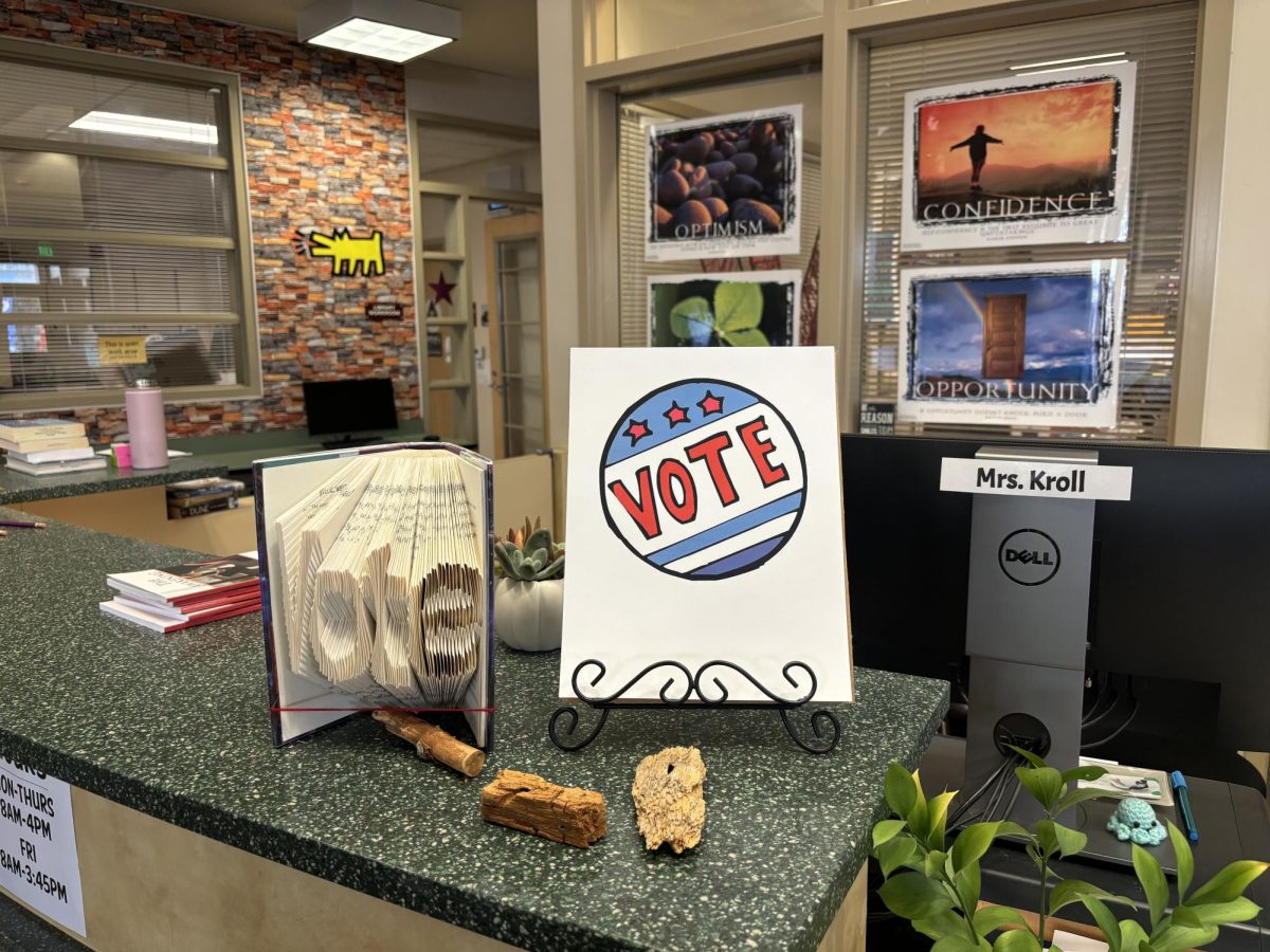 Decorations spark the excitement for our students entering the library.