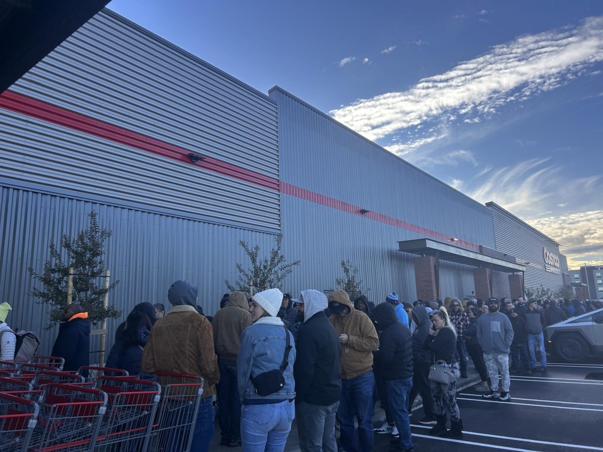 Ever since 4:30 on Nov. 27, people have been lining up to get alcohol at special prices