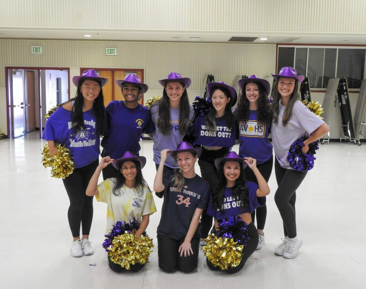 Amador Valley's talented clubs and performers, including the Pom Team, practice hard for the upcoming Donversity Rally.