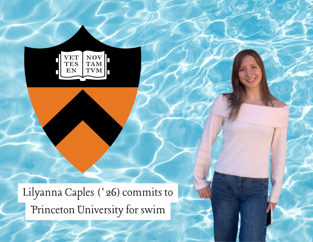 Lily Caples commits to Princeton for swimming. “Being a Tiger, being on campus is just an amazing thing. I'm excited for the team and the culture I’ll get to be in,” said Caples.  